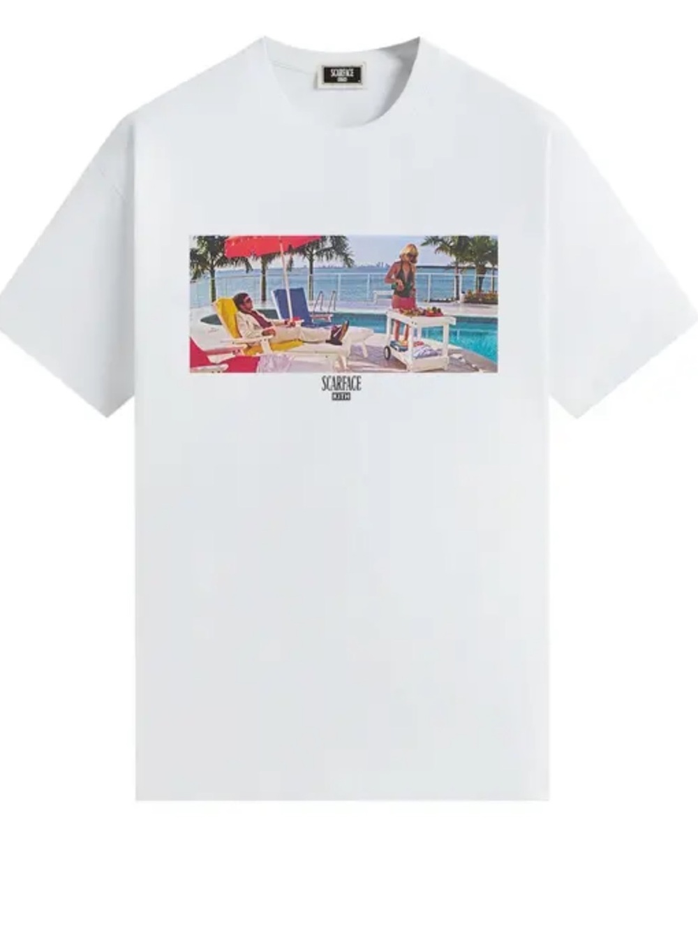 Kith x Scarface Just Us Tee White Men’s XL- KHM25 Cotton Graphic Short Sleeve